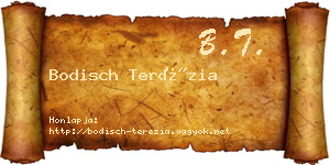 Bodisch Terézia névjegykártya